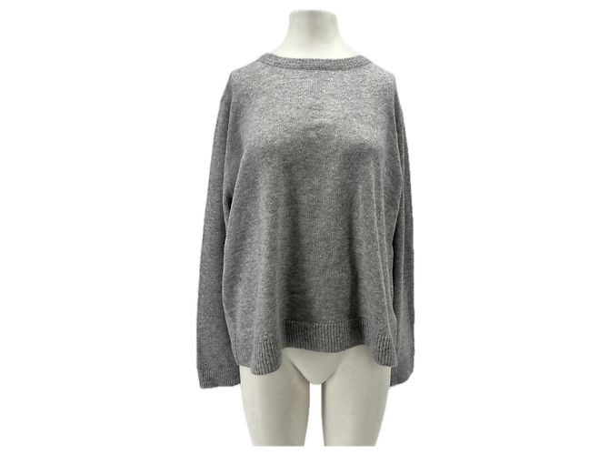 Reformation Pull gris avec cachemire