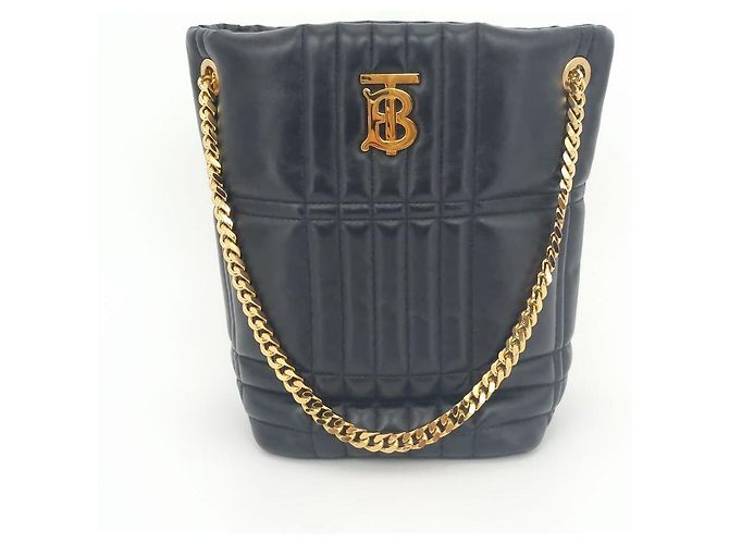 Burberry Borsa a secchiello piccola Lola Nero