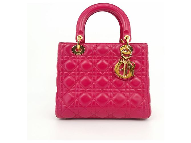 Lady Dior Mediano Rosa
