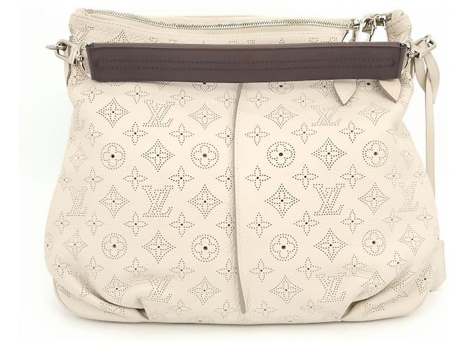 Louis Vuitton Bolsa tote Mahina em couro Selene PM Branco