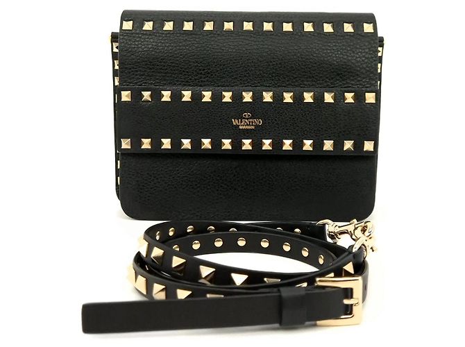 Valentino Borsa a tracolla Rockstud Nero 