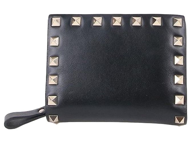Valentino Rockstud Black Women's Wallet