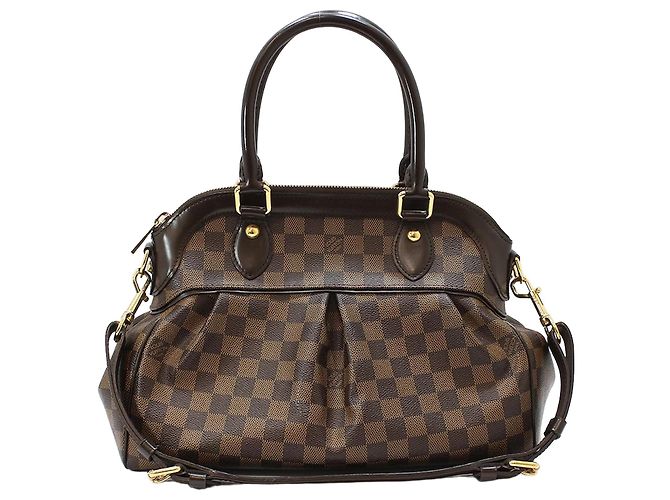 Louis Vuitton Bolsa de Ombro Trovée PM em Damier Ébène Marrom