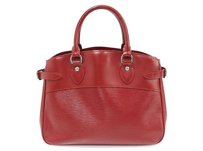 Louis Vuitton Rote Epi-Leder Passy PM Tote Tasche