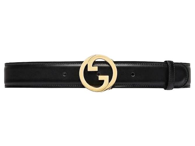 Gucci Blondy Ledergürtel Schwarz
