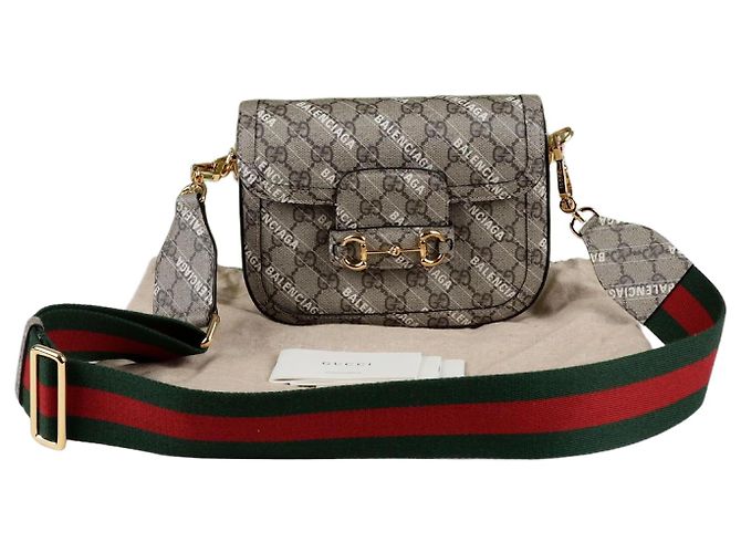 Gucci Mini borsa a tracolla incrociata Horsebit Hacker Project Marrone