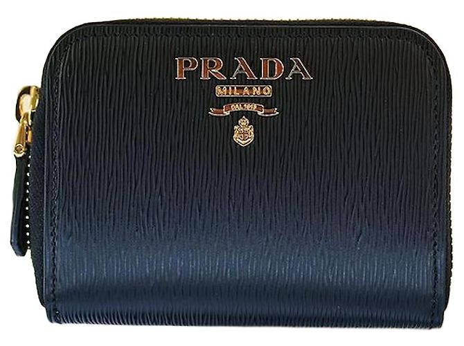 Prada Cartera de Mujer de Cuero Negro