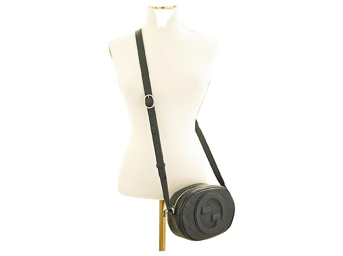 Gucci Bolsa de câmera de couro preto para mulher - AACPY