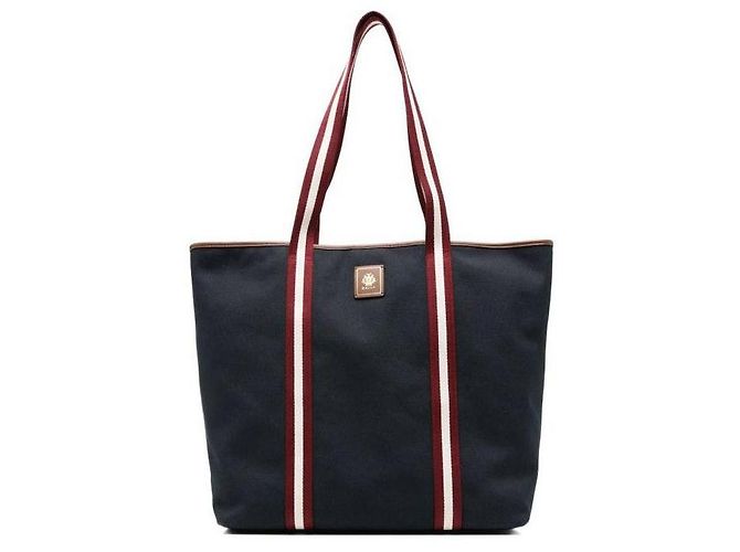 Bally Canvas Tote Bag Blau