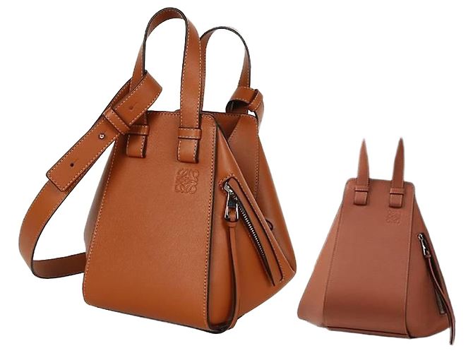 Loewe Bolsa Tote Compacta Hammock Marrom
