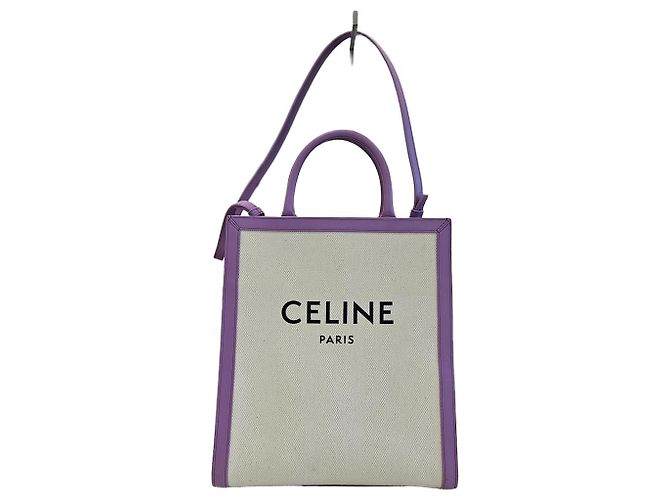 Céline Cabas Vertical Petit Sac et Sac à Épaule Violet