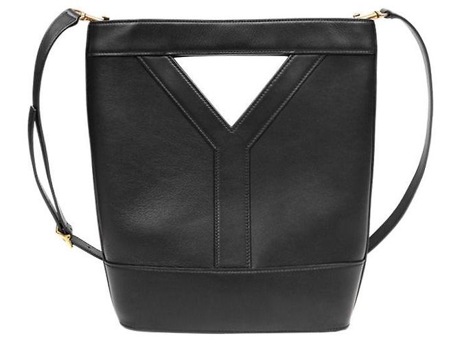 Saint Laurent Borsa a spalla nera a secchiello