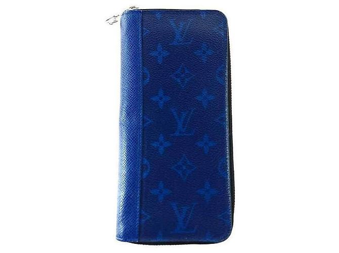 Louis Vuitton Portafoglio Zippy Monogram Blu Verticale Lungo