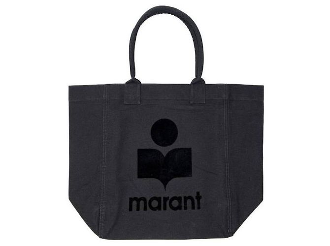 Isabel Marant Borsa a mano in cotone Nero