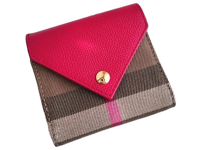 Burberry Cartera plegable Lila Roja