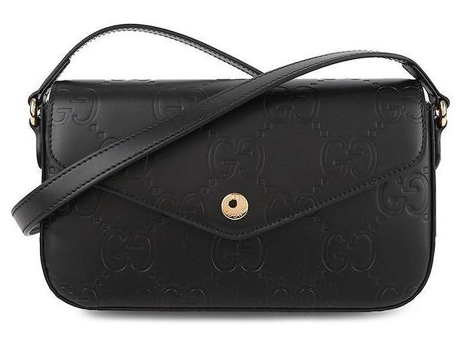 Gucci Super Mini Borsa a Spalla Nero