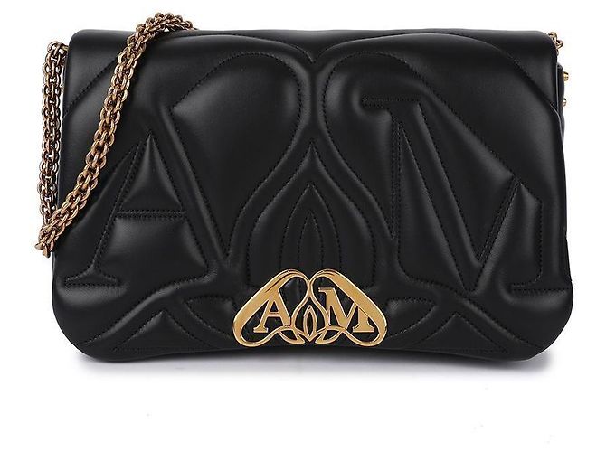 Alexander Mcqueen Borsa Seal Nero 