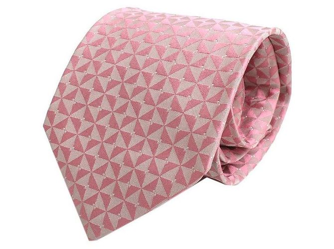 Hugo Boss Boss Pink Pattern Woven Tie