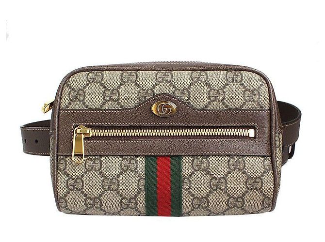 Gucci Ophidia GG Gürteltasche Braun