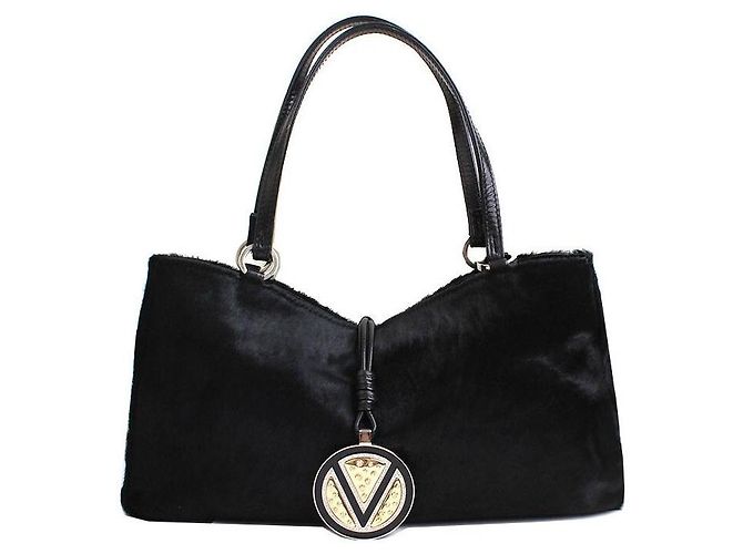Valentino Sac cabas en daim noir
