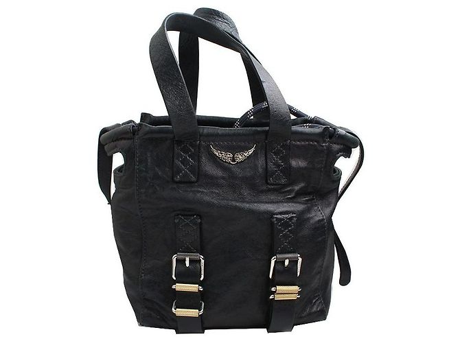 Zadig & Voltaire Borsa tote e borsa a tracolla in pelle blu navy