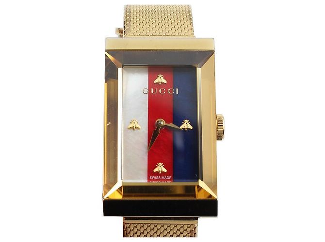 Gucci Reloj de oro con nácar Dorado