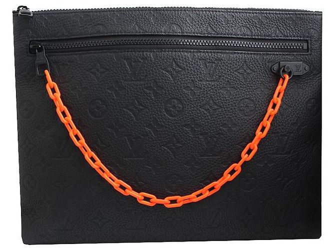 Louis Vuitton Borsa a mano da uomo Amprent Virgil Abloh Nero