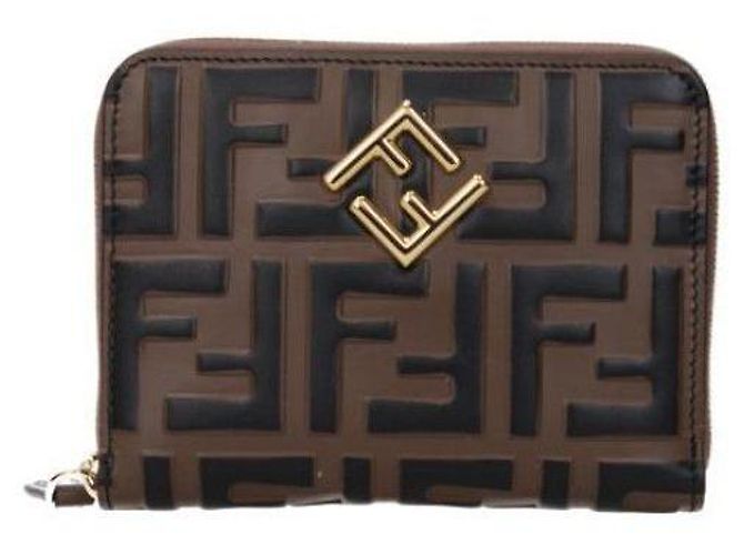 Fendi Diamond Zip Around Medium Wallet ADYM