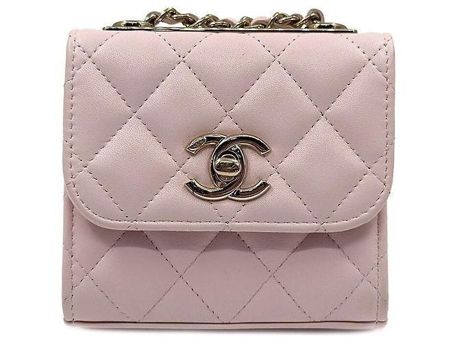 Trendy CC Chanel Borsa a tracolla mini CC alla moda in pelle di agnello Rosa