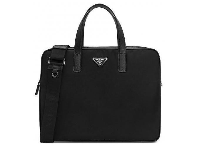Prada Re-Nylon Document Bag Black