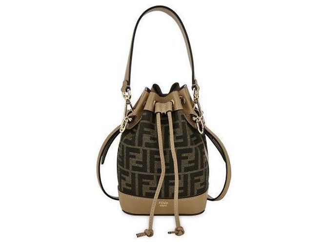 Fendi Montrezzo Mini Eimer Tasche Braun