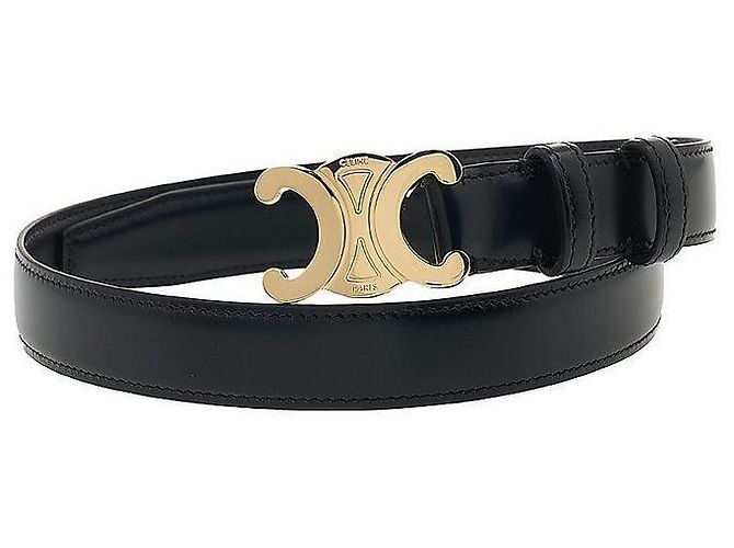 Céline Cinturón Triomphe Negro cm