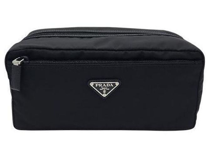 Prada Pochette Triangle Logo RNYLON Noir