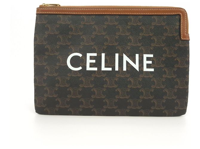 Triomphe Céline Pochette Small Triope Marron