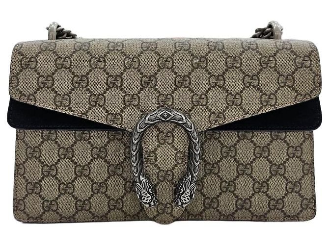 Gucci Bolsa de Ombro GG Small Dionysus Marrom