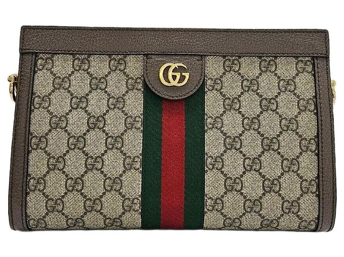 Gucci Borsa a Spalla Ophidia GG Piccola Marrone