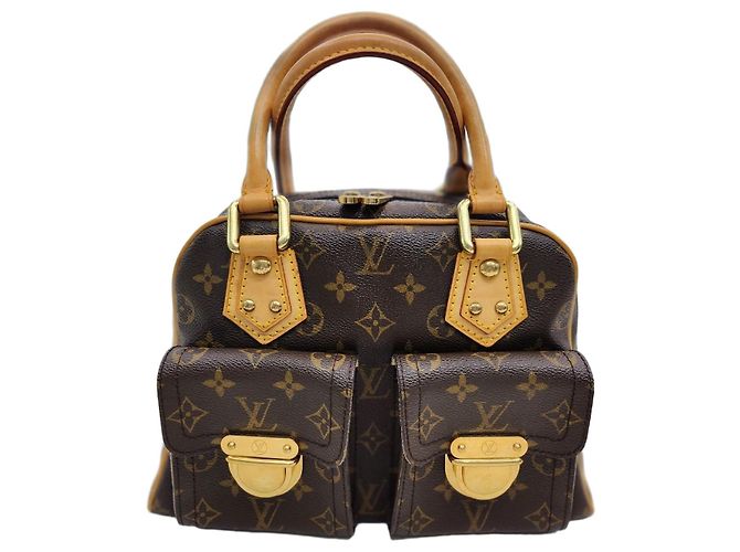 Louis Vuitton Manhattan PM Monogram Tote Bag Braun