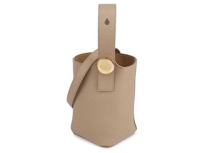 Loewe Mini Pebble Eimer Tasche Braun 