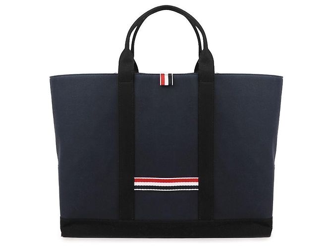Thom Browne Sac à outils avec ouverture à cordon de serrage Bleu