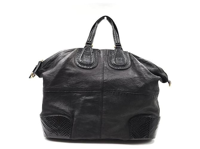 Givenchy Bolsa Tote Nightingale de Python Preto 