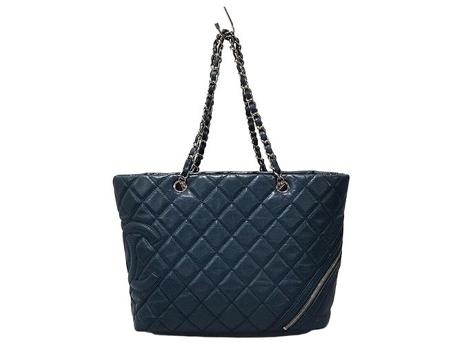 Chanel Borsa a Spalla Gabrielle con Catena Blu