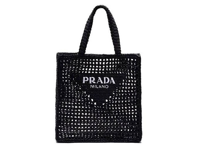 Tote Prada Sac cabas en crochet Noir