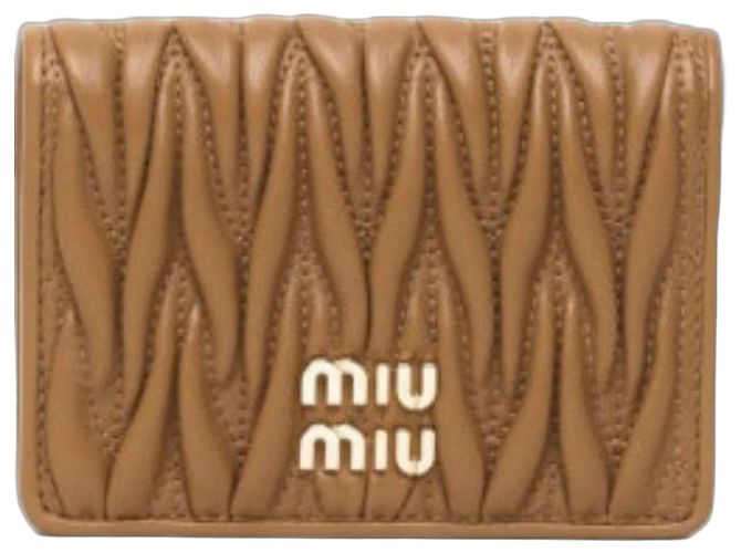 Miu Miu Matelasse AFPP Cardholder Brown