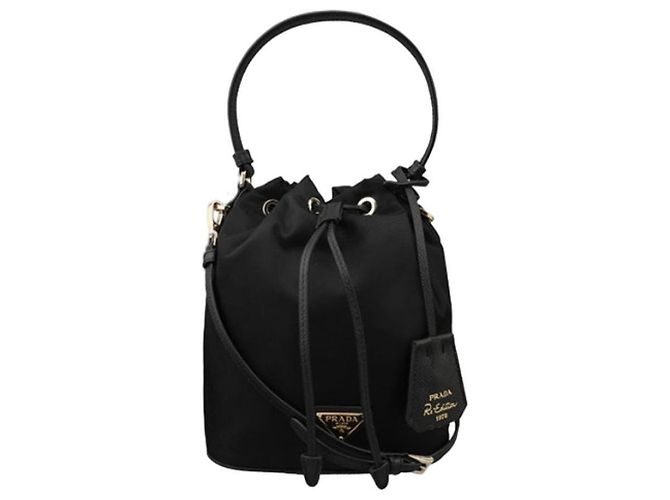 Prada Borsa mini tote in nylon nero