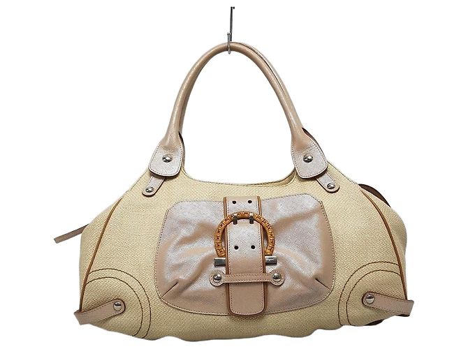 Salvatore Ferragamo Bolsa de ombro com logo Gancini em madeira Rosa