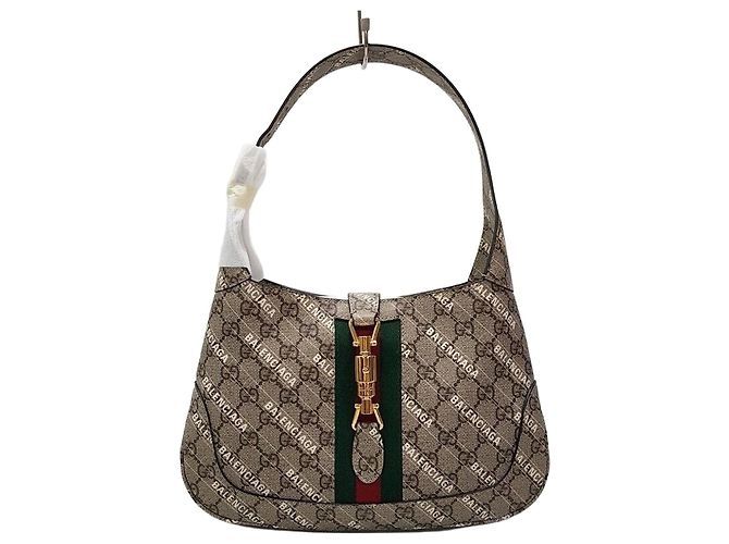 Gucci Proyecto Hacker de Colaboración Balenciaga Jackie Small Castaño