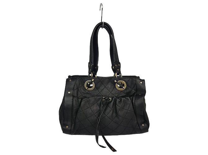 Bally Bolsa de ombro de couro preto