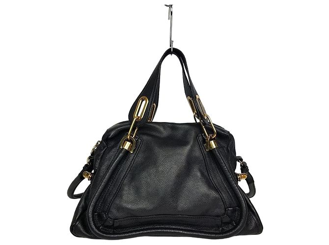 Chloé Bolsa de Ombro Paraty Tamanho Médio Preto
