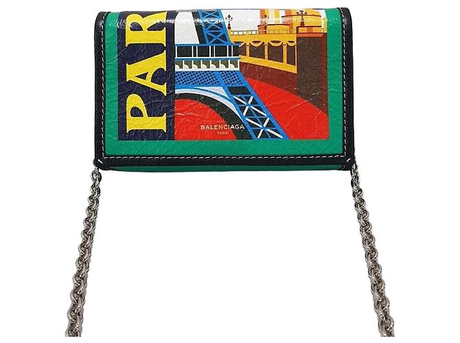 Balenciaga Bolsa transversal Bazaar Chain Paris Multicor