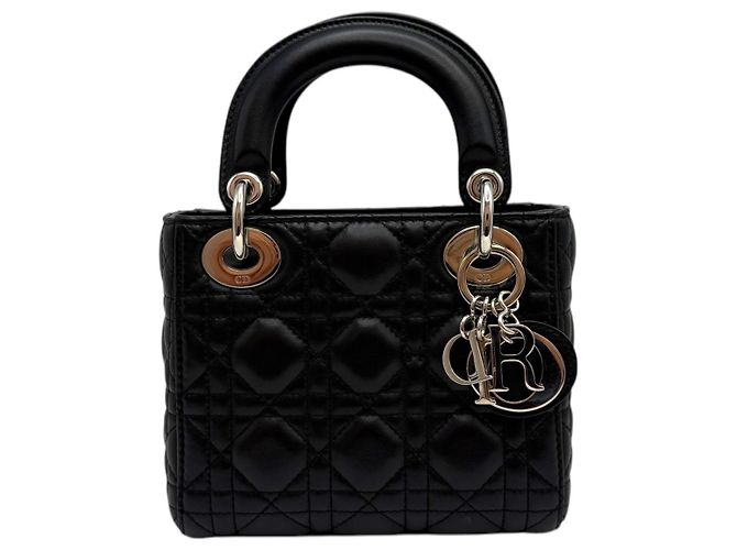 Dior Lady Mini Lambskin Black